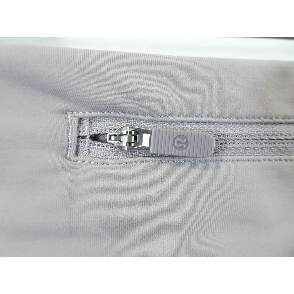Lululemon Pace Setter Skirt Lavender Grey Athletic Tennis Running Skort Tiered